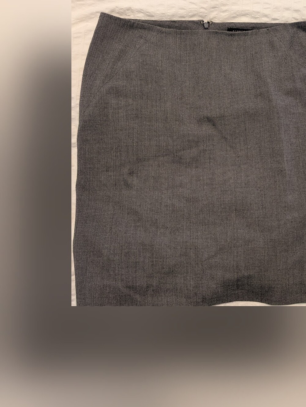 Anne Klein Classic Charcoal Textured Skirt